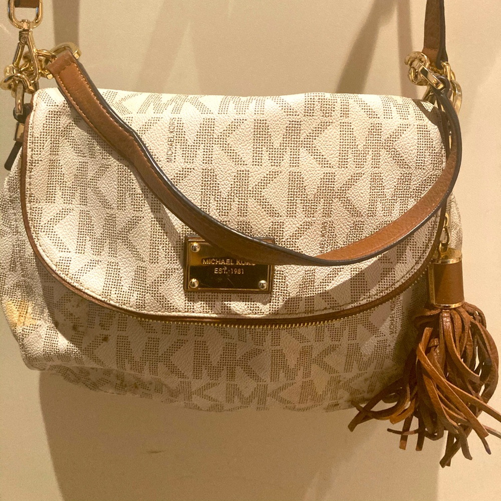 White MK bag